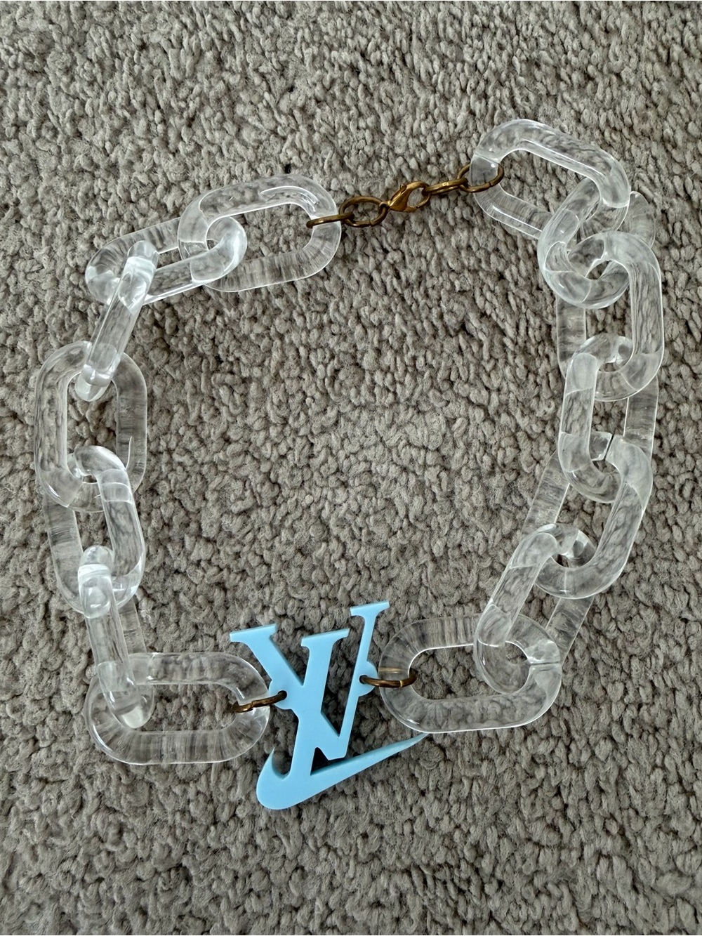 Acrylic Clear Link Necklace